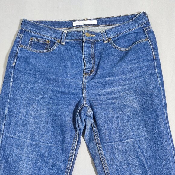 Denver Hayes Classic Fit High-rise Bootcut jeans women's size 12/32 denim blue - Picture 2 of 16
